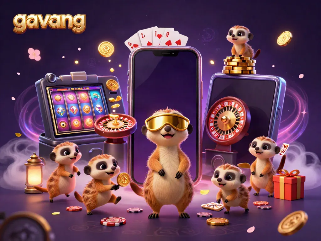Watch the meerkats manage their casino operations in a vibrant gavang scene full of action.