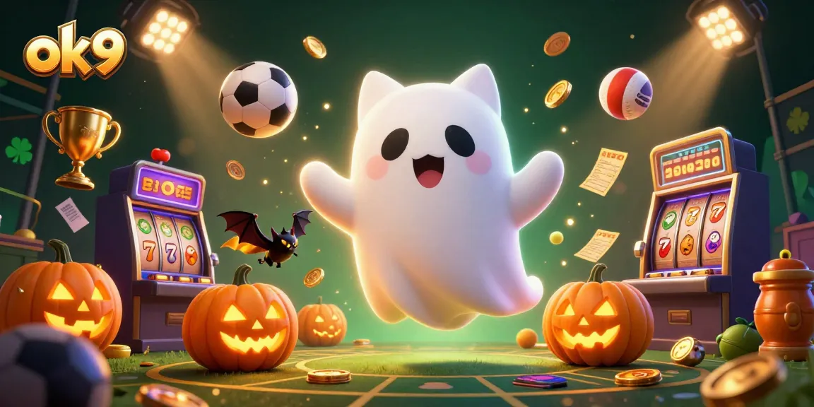 Betting excitement comes alive with ok9 in a haunted casino scene featuring thrilling game elements.